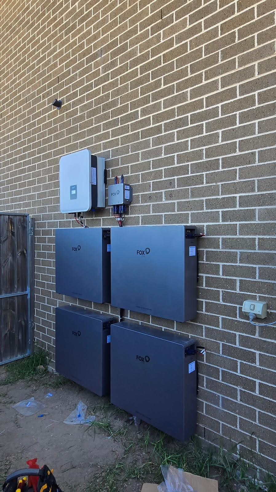 FoxESS EP11 — 4 units wall mounted